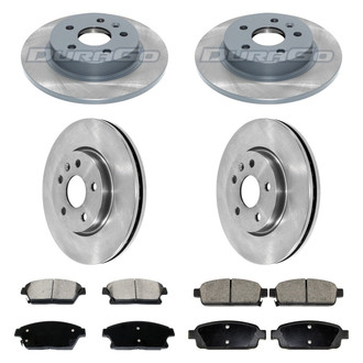 DuraGo® - Plain Front and Rear Brake Kit with Ceramic Pads