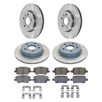 DuraGo® - Plain Front and Rear Brake Kit with Ceramic Pads