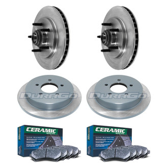 DuraGo® - Plain Front and Rear Brake Kit with Ceramic Pads