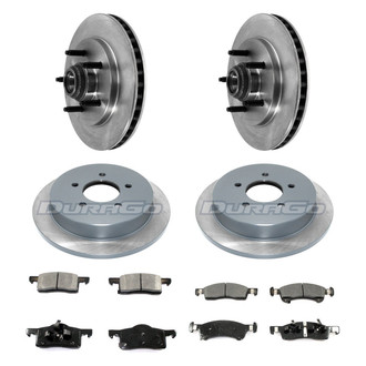 DuraGo® - Plain Front and Rear Brake Kit with Ceramic Pads