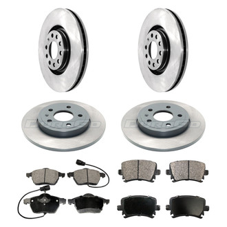 DuraGo® - Plain Front and Rear Brake Kit with Ceramic Pads