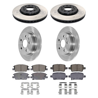 DuraGo® - Plain Front and Rear Brake Kit with Ceramic Pads