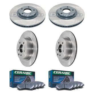 DuraGo® - Plain Front and Rear Brake Kit with Ceramic Pads