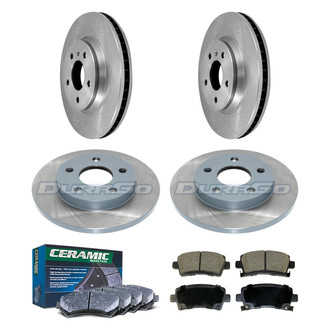 DuraGo® - Plain Front and Rear Brake Kit with Ceramic Pads