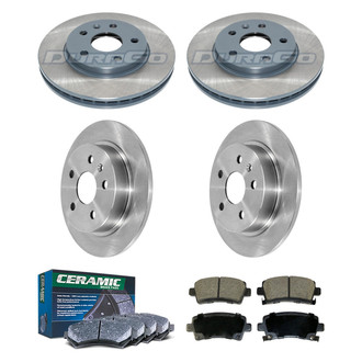 DuraGo® - Plain Front and Rear Brake Kit with Ceramic Pads