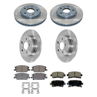 DuraGo® - Plain Front and Rear Brake Kit with Ceramic Pads