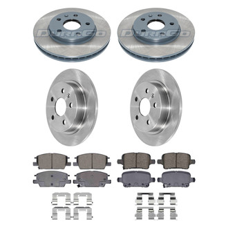 DuraGo® - Plain Front and Rear Brake Kit with Ceramic Pads