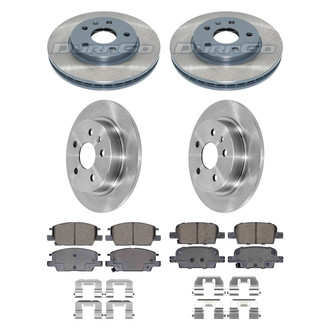 DuraGo® - Plain Front and Rear Brake Kit with Ceramic Pads