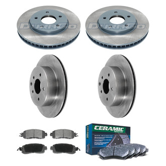 DuraGo® - Plain Front and Rear Brake Kit with Ceramic Pads