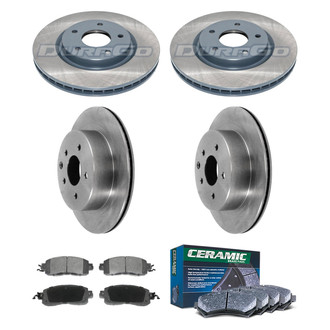 DuraGo® - Plain Front and Rear Brake Kit with Ceramic Pads