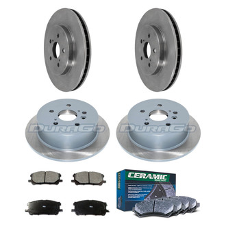 DuraGo® - Plain Front and Rear Brake Kit with Ceramic Pads