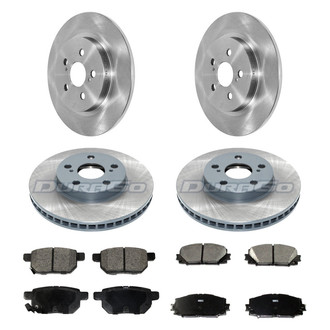 DuraGo® - 1-Piece Plain Brake Kit with Ceramic Brake Pads