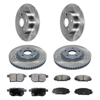 DuraGo® - 1-Piece Plain Brake Kit with Ceramic Brake Pads