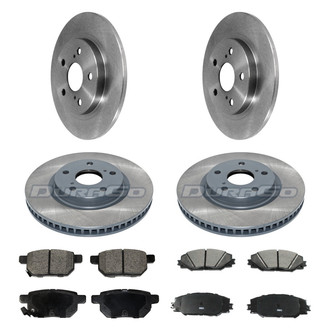 DuraGo® - 1-Piece Plain Brake Kit with Ceramic Brake Pads