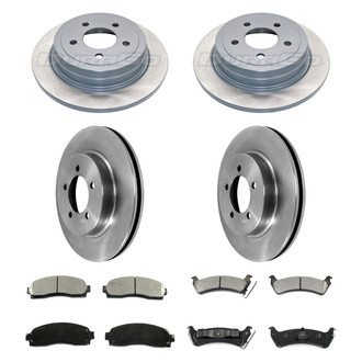 DuraGo® - Plain Front and Rear Brake Kit with Ceramic Pads