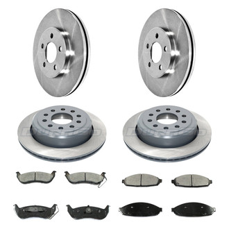 DuraGo® - Plain Front and Rear Brake Kit with Ceramic Pads