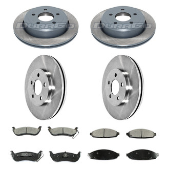 DuraGo® - Plain Front and Rear Brake Kit with Ceramic Pads