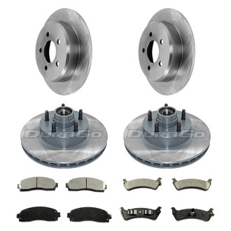 DuraGo® - Plain Front and Rear Brake Kit with Ceramic Pads