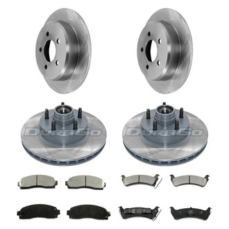 DuraGo® - Plain Front and Rear Brake Kit with Ceramic Pads