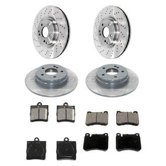 DuraGo® - Drilled Front and Rear Brake Kit with Ceramic Pads