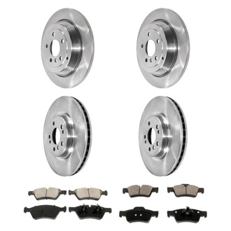 DuraGo® - 1-Piece Plain Brake Kit with Ceramic Brake Pads