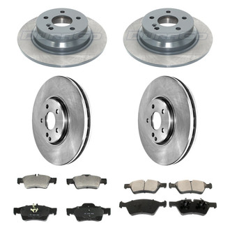 DuraGo® - Plain Front and Rear Brake Kit with Ceramic Pads