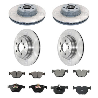 DuraGo® - Plain Front and Rear Brake Kit with Ceramic Pads