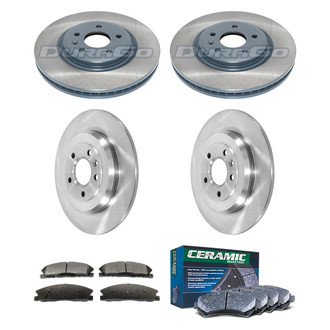 DuraGo® - Plain Front and Rear Brake Kit with Ceramic Pads