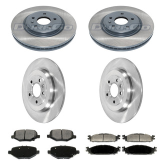 DuraGo® - Plain Front and Rear Brake Kit with Ceramic Pads
