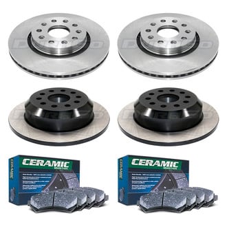 DuraGo® - Plain Front and Rear Brake Kit with Ceramic Pads
