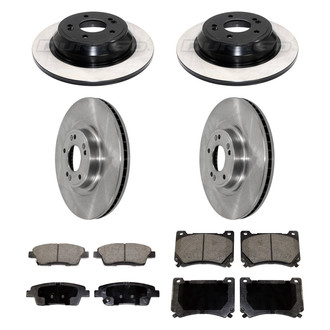 DuraGo® - Plain Front and Rear Brake Kit with Ceramic Pads