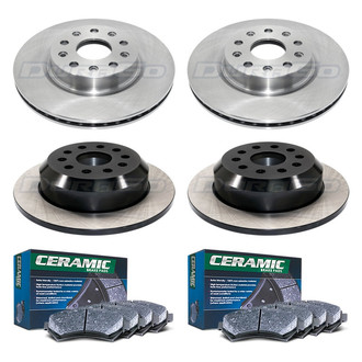 DuraGo® - Plain Front and Rear Brake Kit with Ceramic Pads