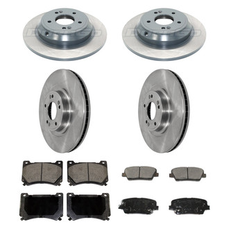 DuraGo® - Plain Front and Rear Brake Kit with Ceramic Pads