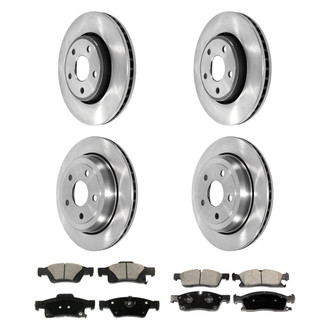 DuraGo® - Plain Front and Rear Brake Kit with Ceramic Pads
