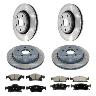 DuraGo® - Plain Front and Rear Brake Kit with Ceramic Pads