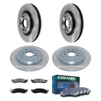 DuraGo® - Plain Front and Rear Brake Kit with Ceramic Pads