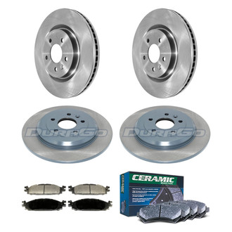 DuraGo® - Plain Front and Rear Brake Kit with Ceramic Pads