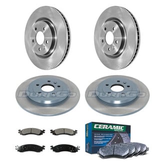 DuraGo® - Plain Front and Rear Brake Kit with Ceramic Pads