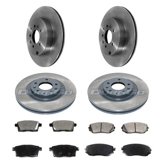 DuraGo® - Plain Front and Rear Brake Kit with Ceramic Pads