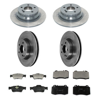 DuraGo® - Plain Front and Rear Brake Kit with Ceramic Pads