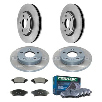 DuraGo® - Plain Front and Rear Brake Kit with Ceramic Pads