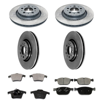 DuraGo® - 1-Piece Plain Brake Kit with Ceramic Brake Pads