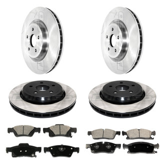 DuraGo® - Plain Front and Rear Brake Kit with Ceramic Pads