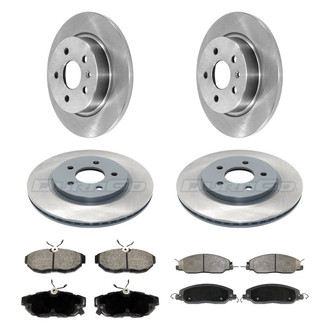 DuraGo® - Plain Front and Rear Brake Kit with Ceramic Pads