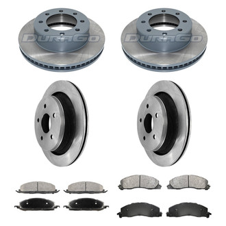 DuraGo® - Plain Front and Rear Brake Kit with Ceramic Pads