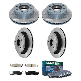 DuraGo® - Plain Front and Rear Brake Kit with Ceramic Pads