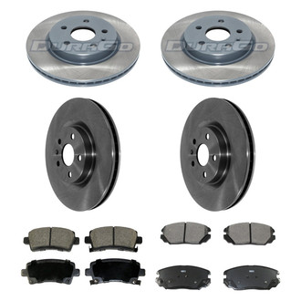 DuraGo® - Plain Front and Rear Brake Kit with Ceramic Pads