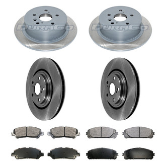 DuraGo® - Plain Front and Rear Brake Kit with Ceramic Pads