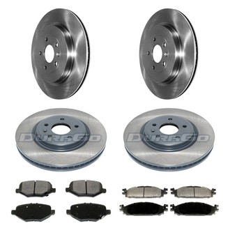 DuraGo® - Plain Front and Rear Brake Kit with Ceramic Pads