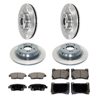 DuraGo® - Plain Front and Rear Brake Kit with Ceramic Pads